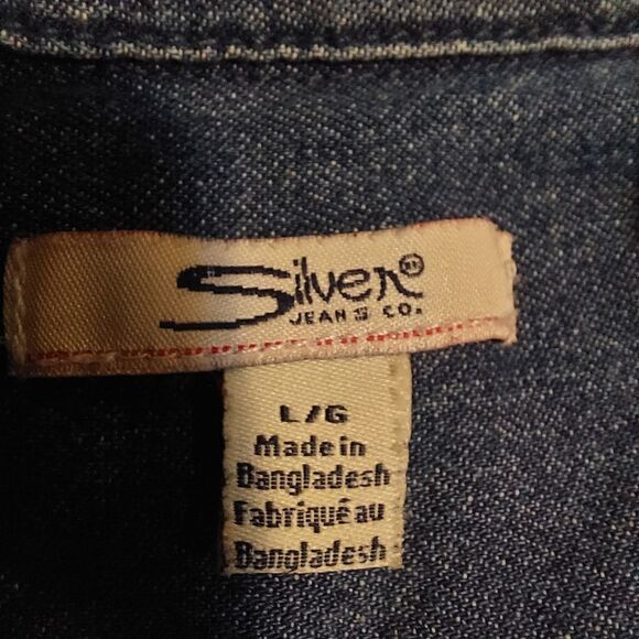 Blue & White Sleeveless Girls sz Large Dress - Picture 12 of 14